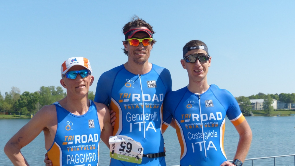 Federico, Marco e Riccardo, il podio Road nell'Olimpico dell'Idroscalo