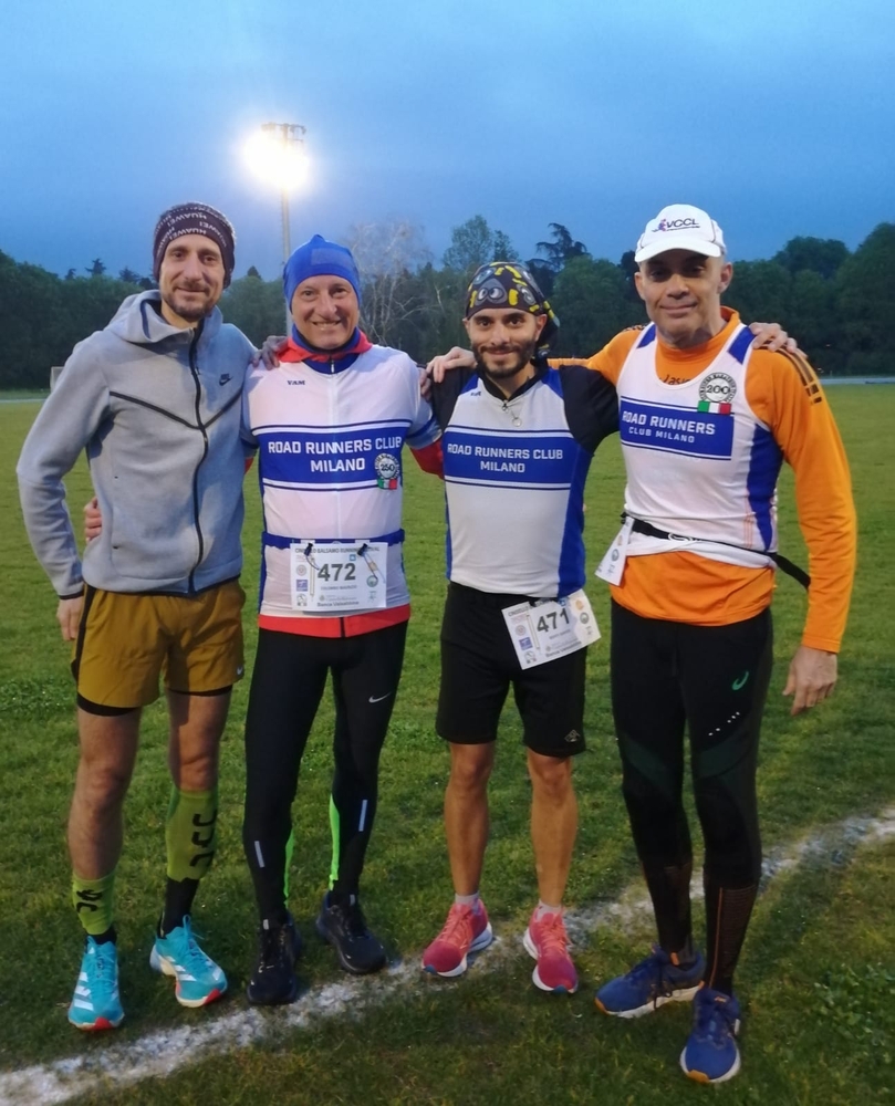 Scende la sera e l'Ultra Team RRCM si prepara alla 12h del Cinisello Running Festival