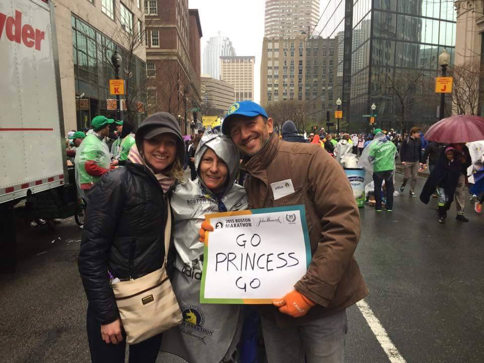 La nostra Princess Lory al traguardo della maratona di Boston.