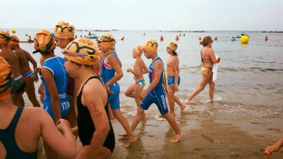 Triathlon Kids Pescara - Ciccio al via